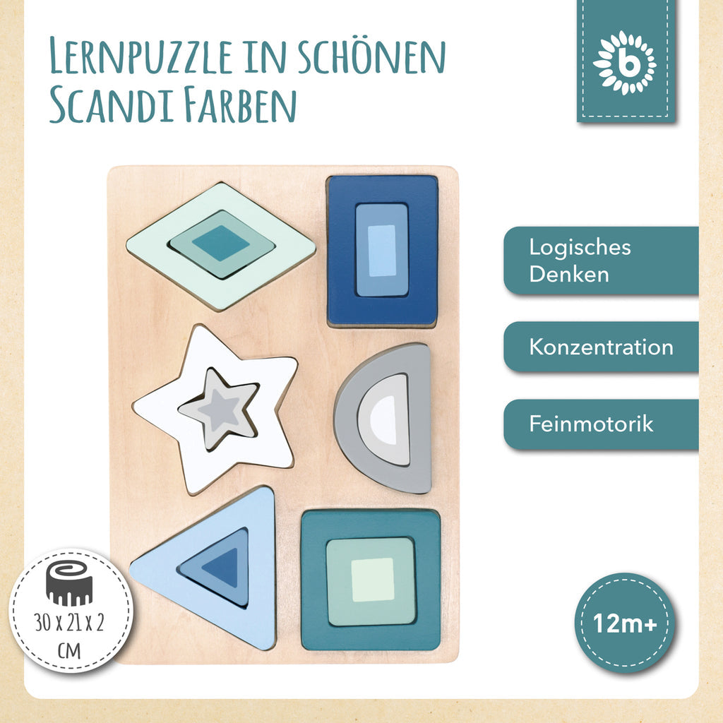 Bieco Holzpuzzle Formen