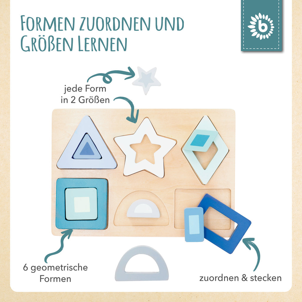 Bieco Holzpuzzle Formen