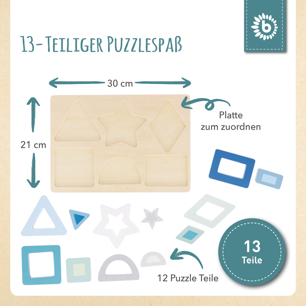 Bieco Holzpuzzle Formen