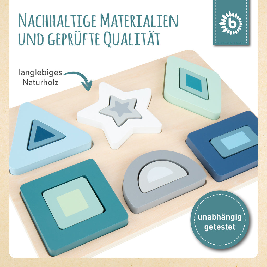Bieco Holzpuzzle Formen