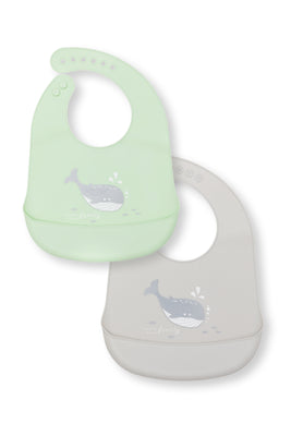 Fillikid Silikonlätzchen 2 Stk. mint & grau