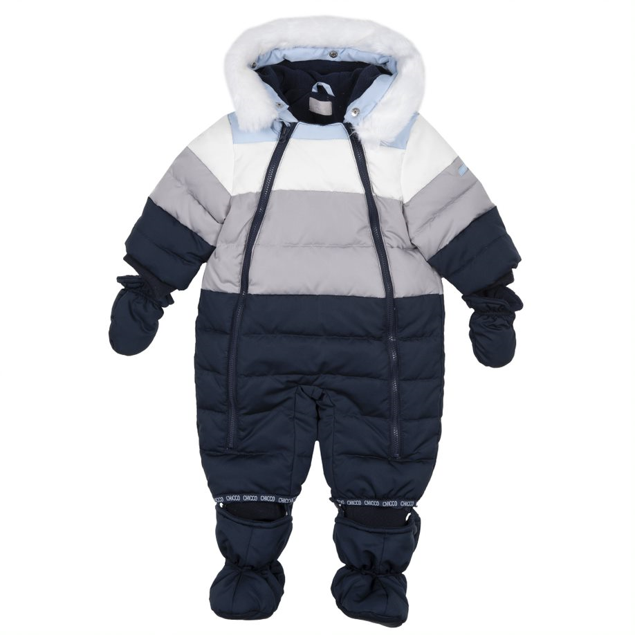 Chicco Winter-Babyoverall navy colourblock