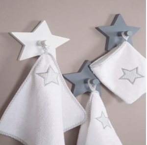 Roba Home 3er Set Wandhaken Sterne - Little Stars