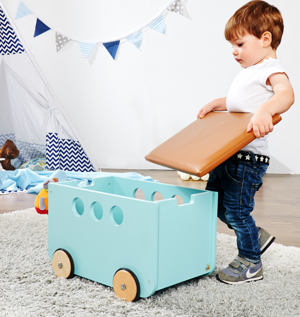 Pinolino Spielzeugkiste mit Rollen 'Jim'