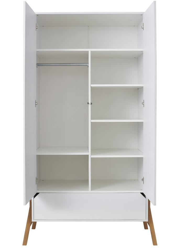 BISAL Schrank 2-türig LOTTA weiss