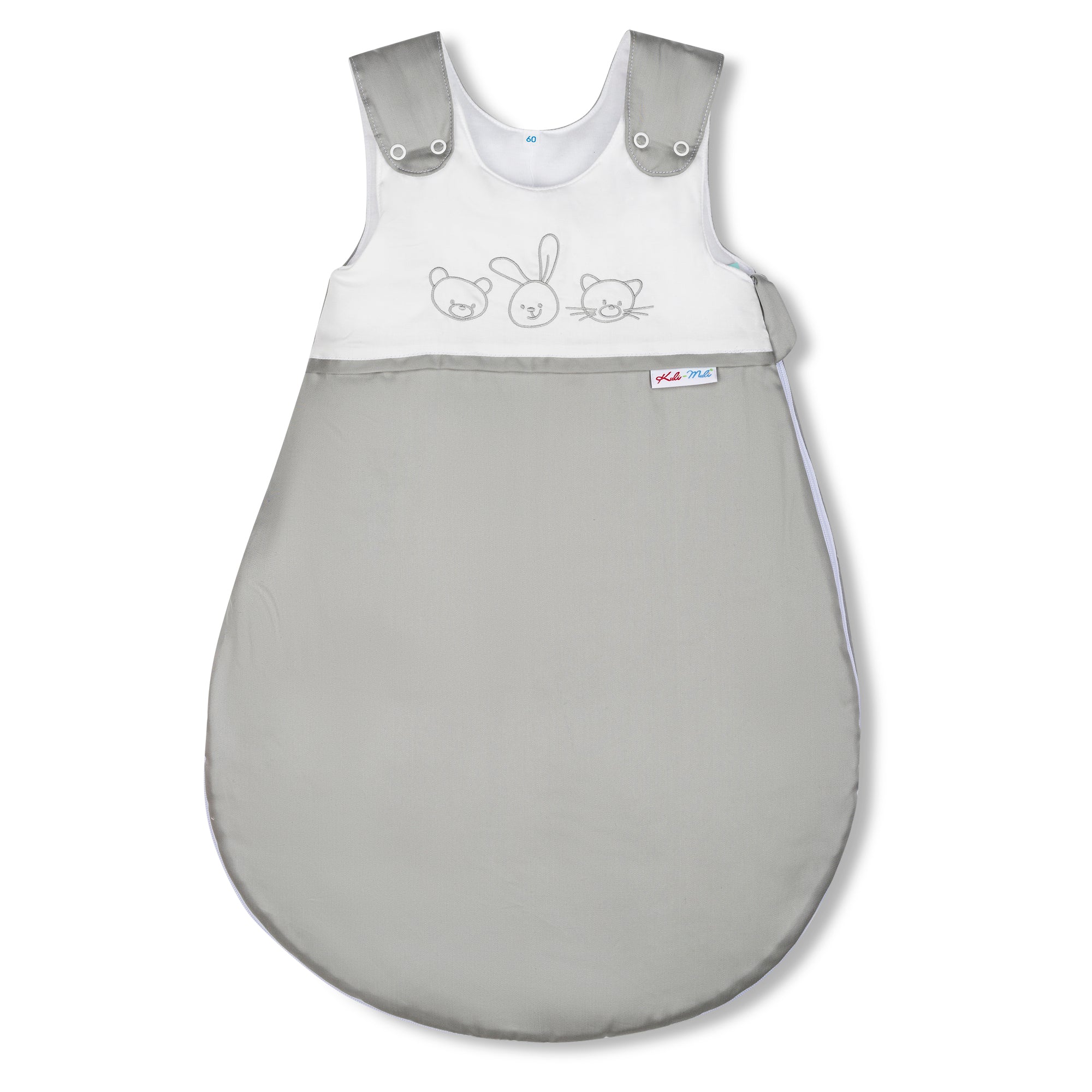 Kuli Muli Ganzjahresschlafsack Lyocell Jersey Dunkelgrau