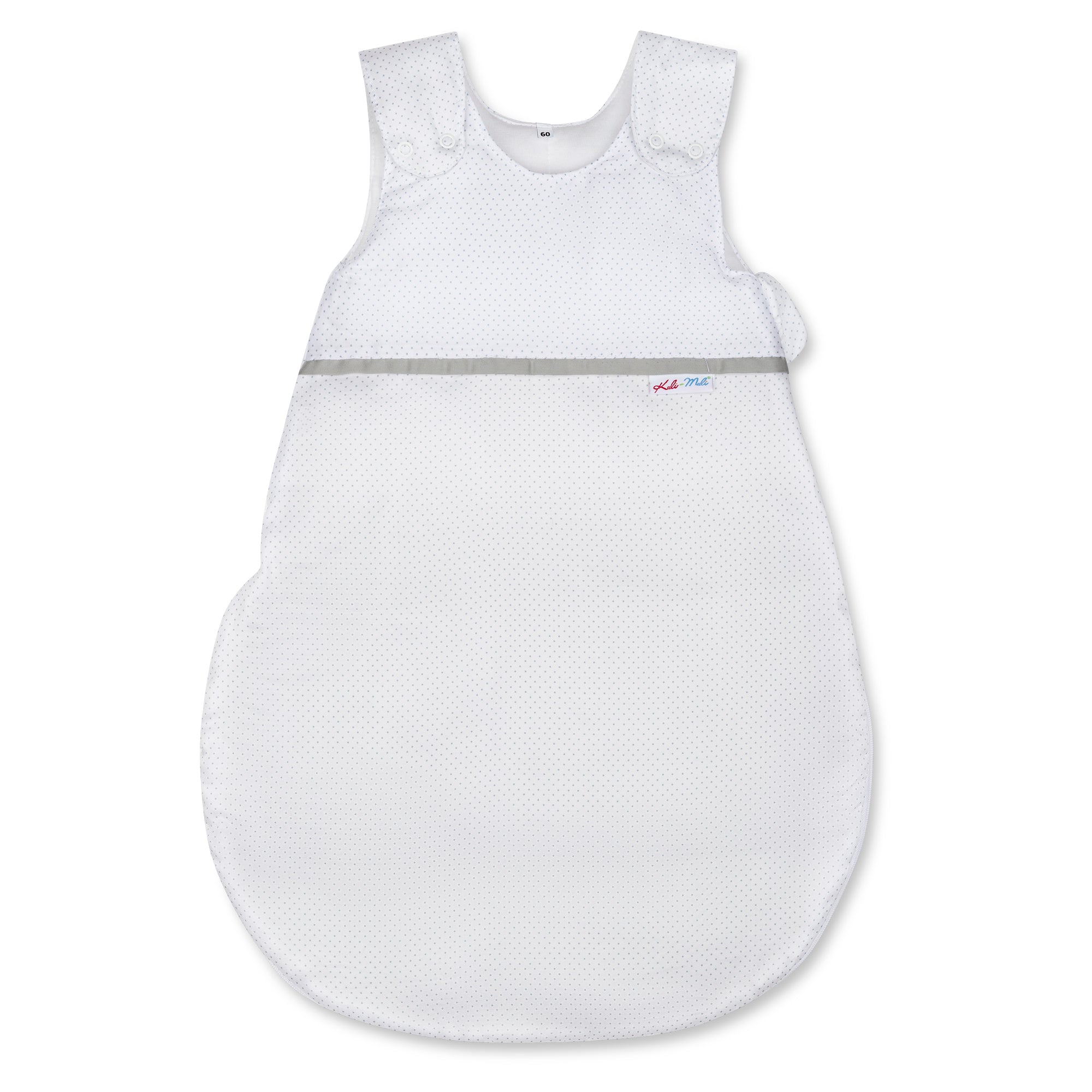 Kuli Muli Sommerschlafsack Lyocell Satin Petit Points gris