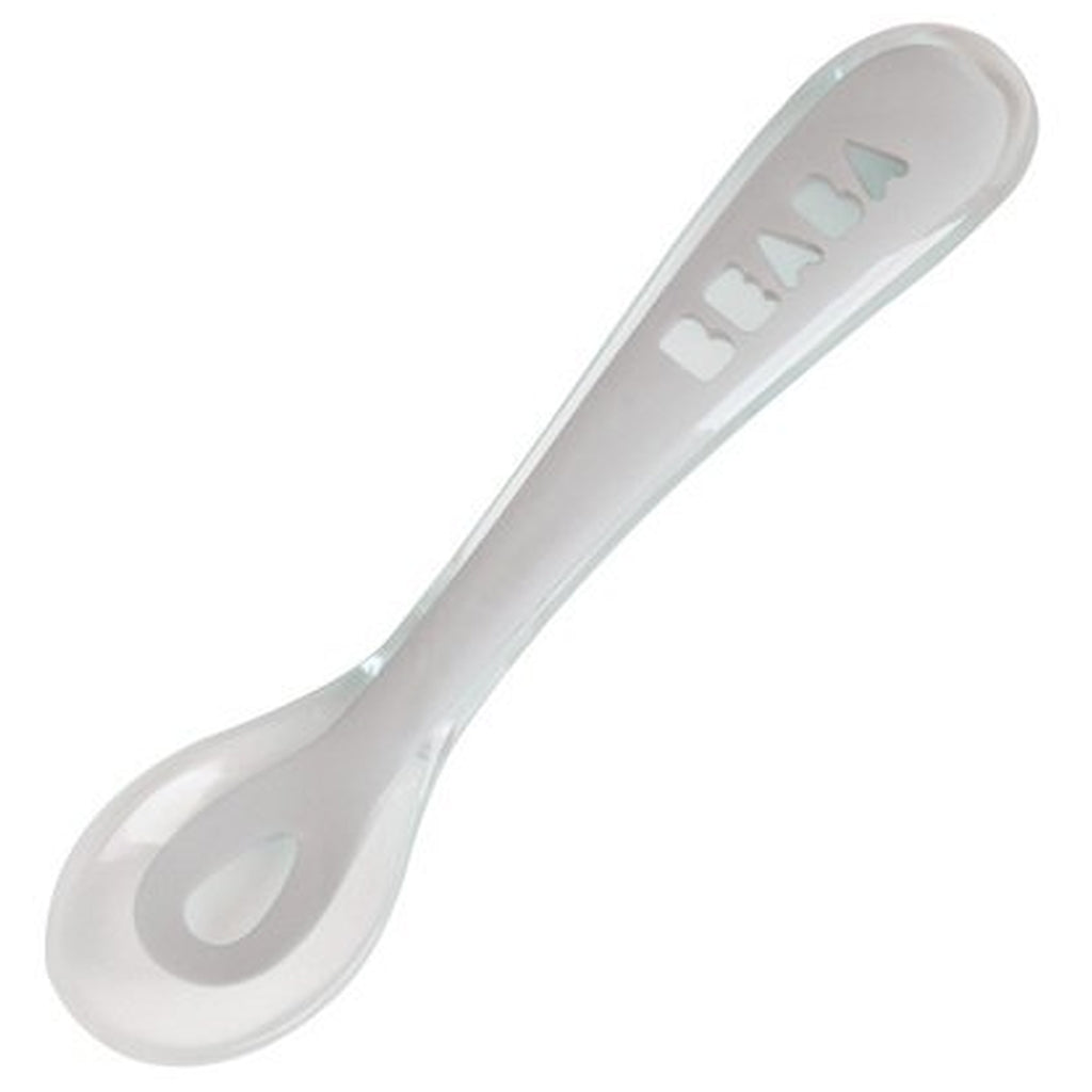 Beaba Ergonomischer Löffel hellgrau