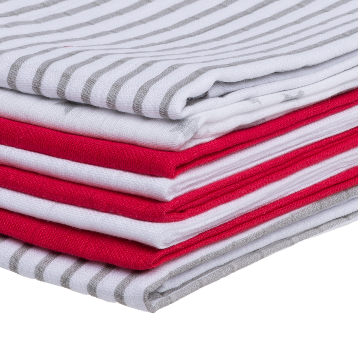 Babywell Gaze-Windeln, 8er Pack 60x60cm rot