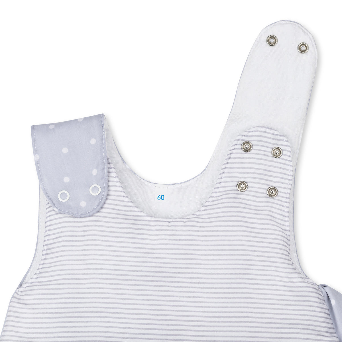 Kuli Muli Ganzjahresschlafsack Lyocell Jersey Punkte grau