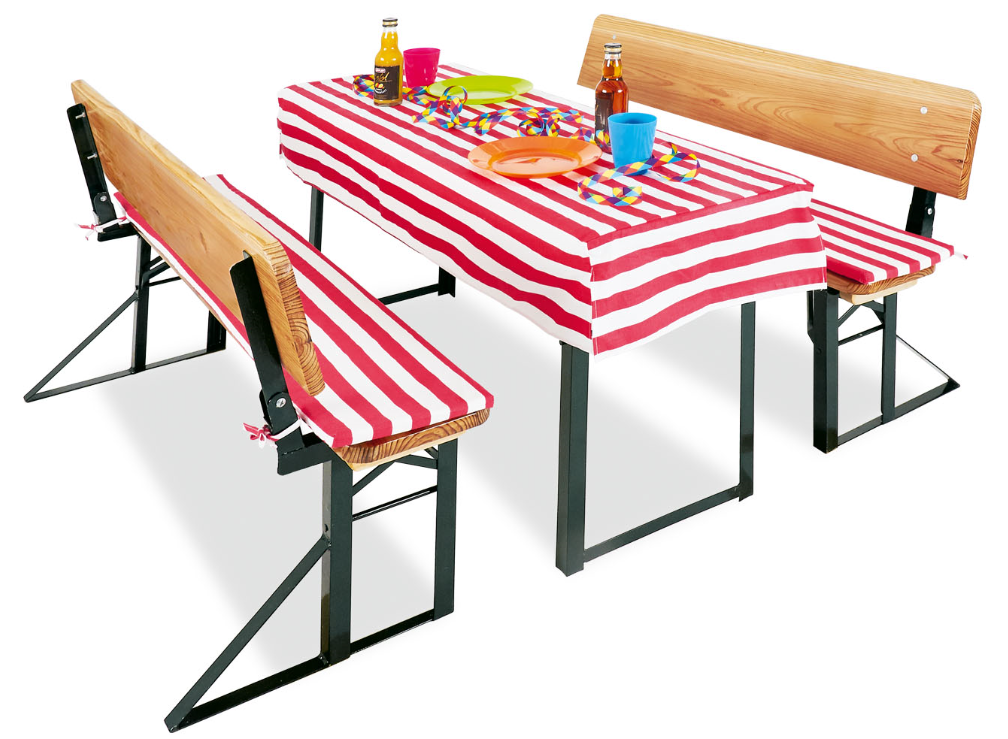 Pinolino Kinderfestzeltgarnitur 'Sepp' mit Lehne 3-tlg.