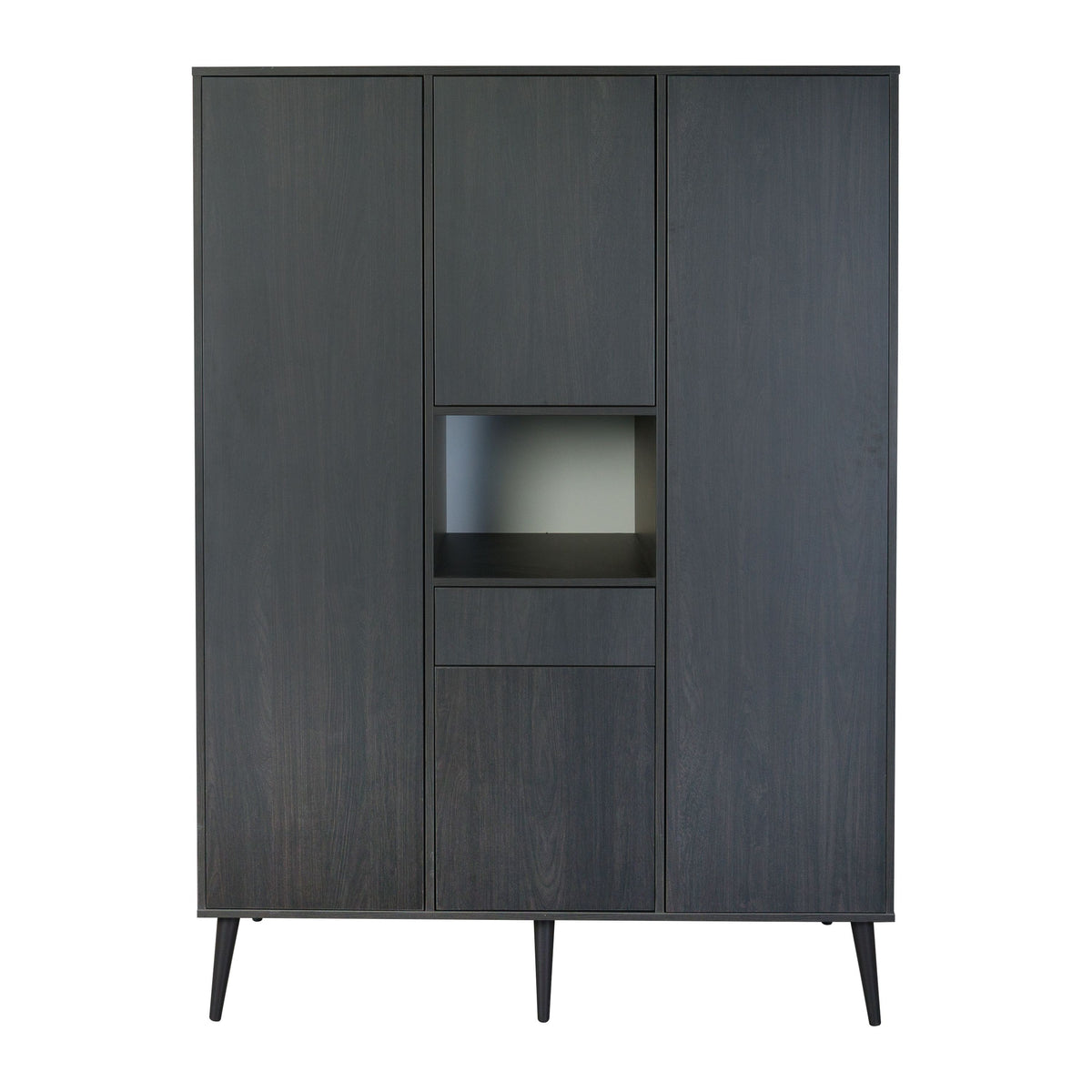 Quax Cocoon Kleiderschrank 4-türig eboni