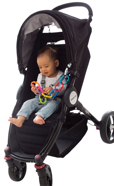 Playgro Beissring Rasselkette Zebra 9-teilig