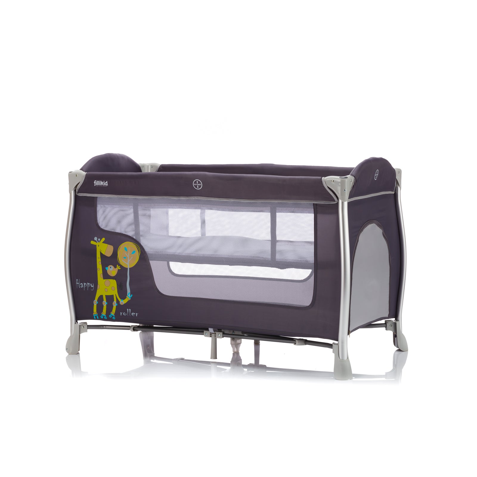 Fillikid ALU Reisebett Supreme, giraffe grau