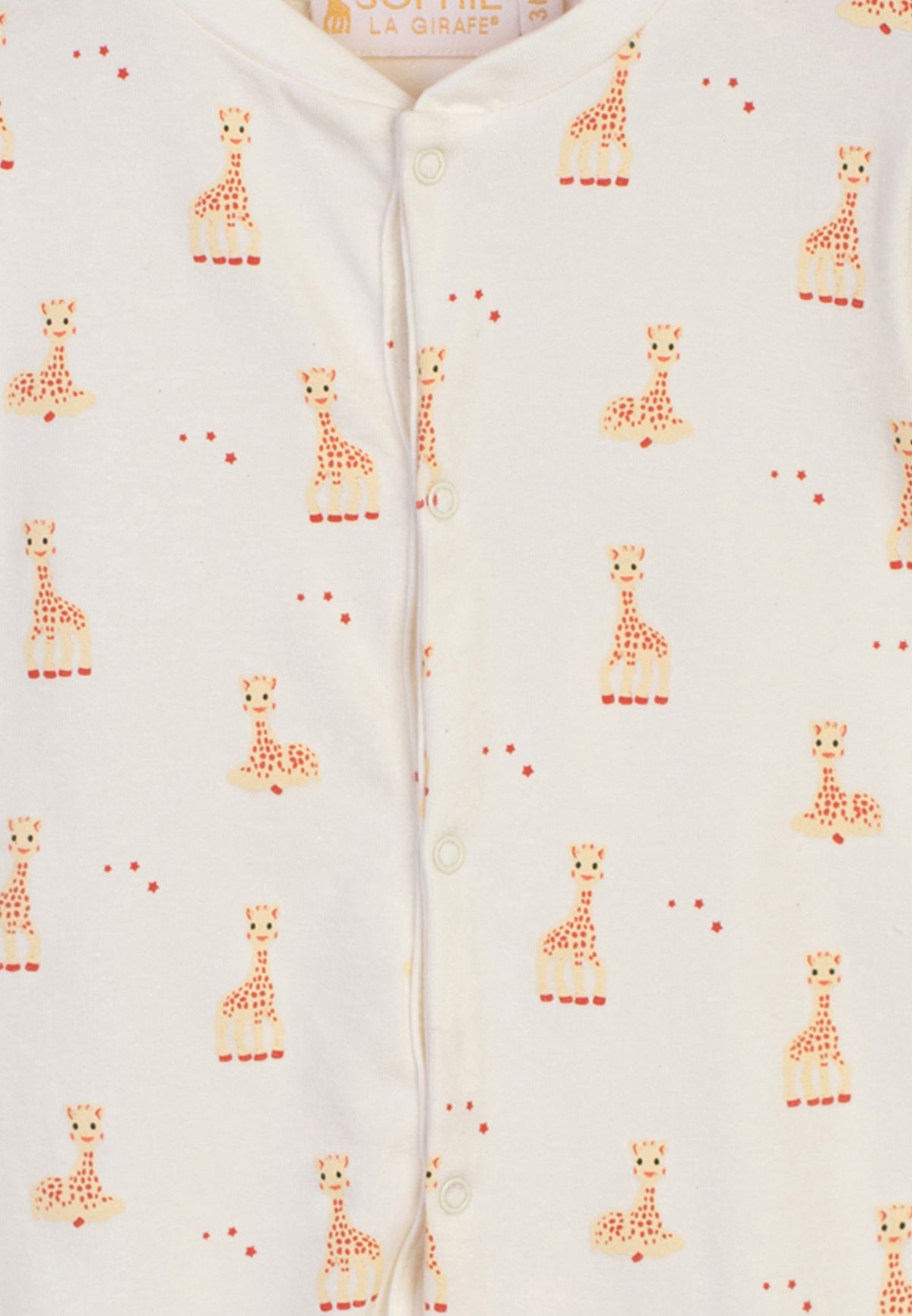 Sophie La Girafe Strampler snow white