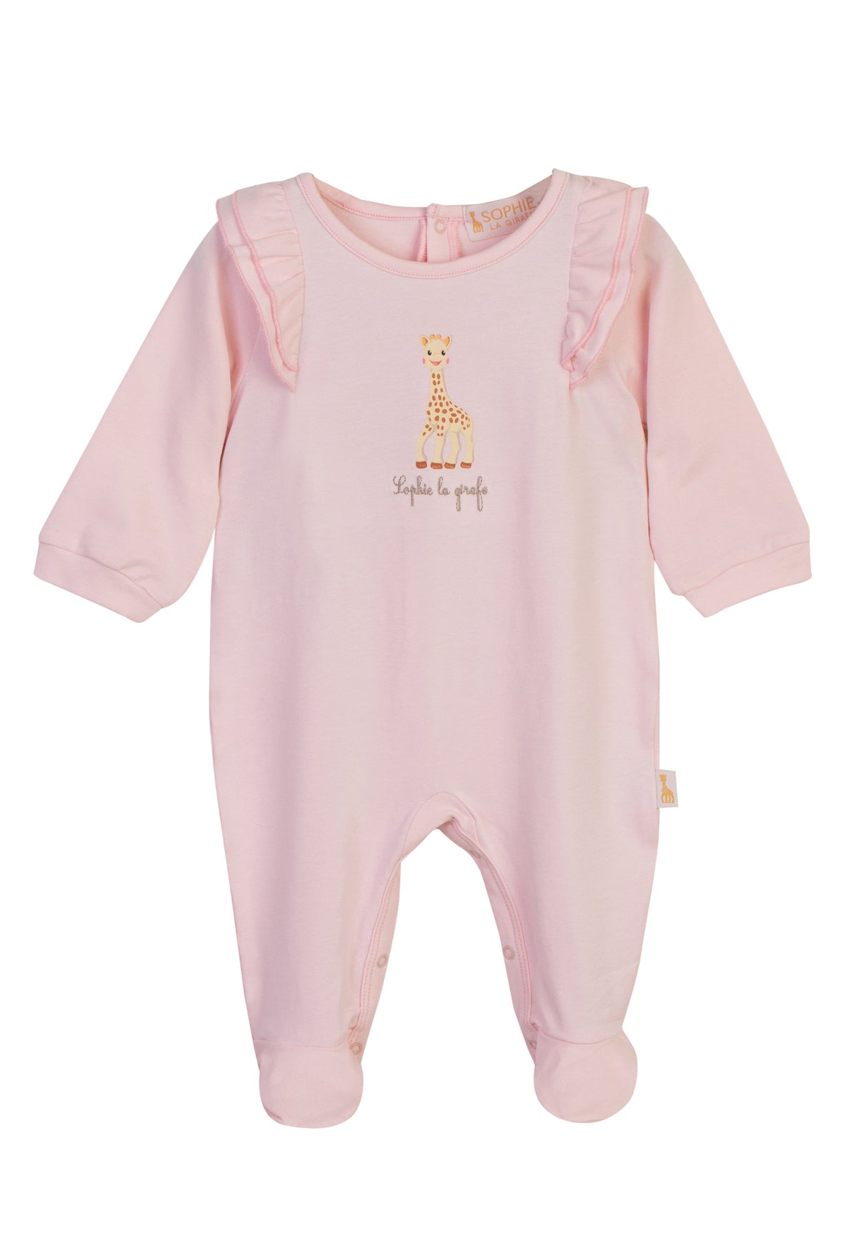 Sophie La Girafe Strampler barely pink