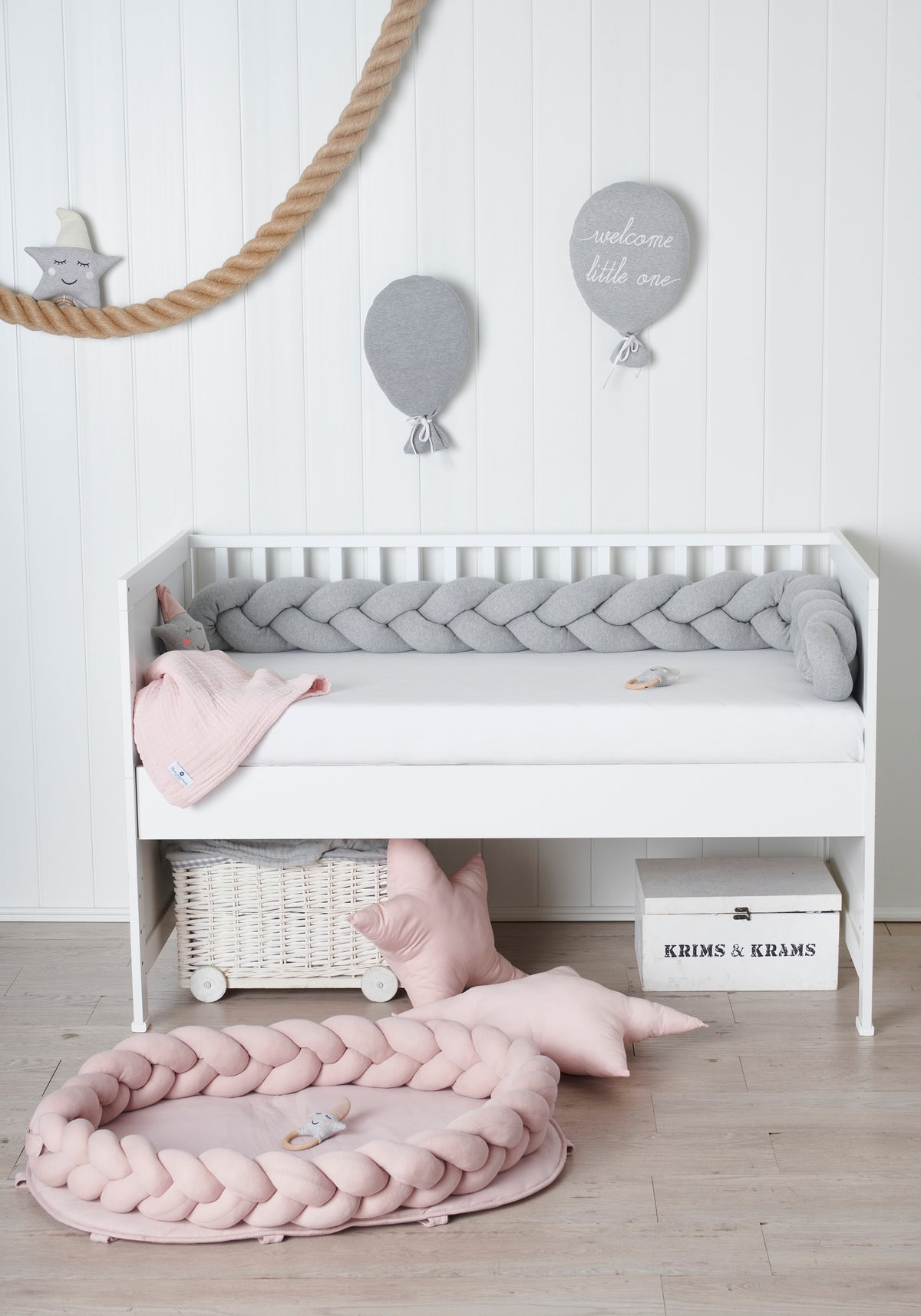 Nordic coast Baby Nest geflochten