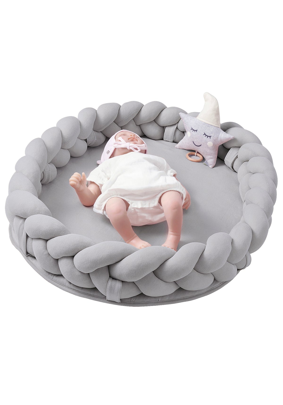 Nordic coast Baby Nest geflochten