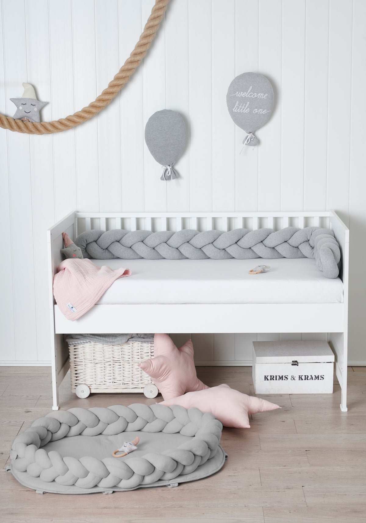 Nordic coast Baby Nest geflochten