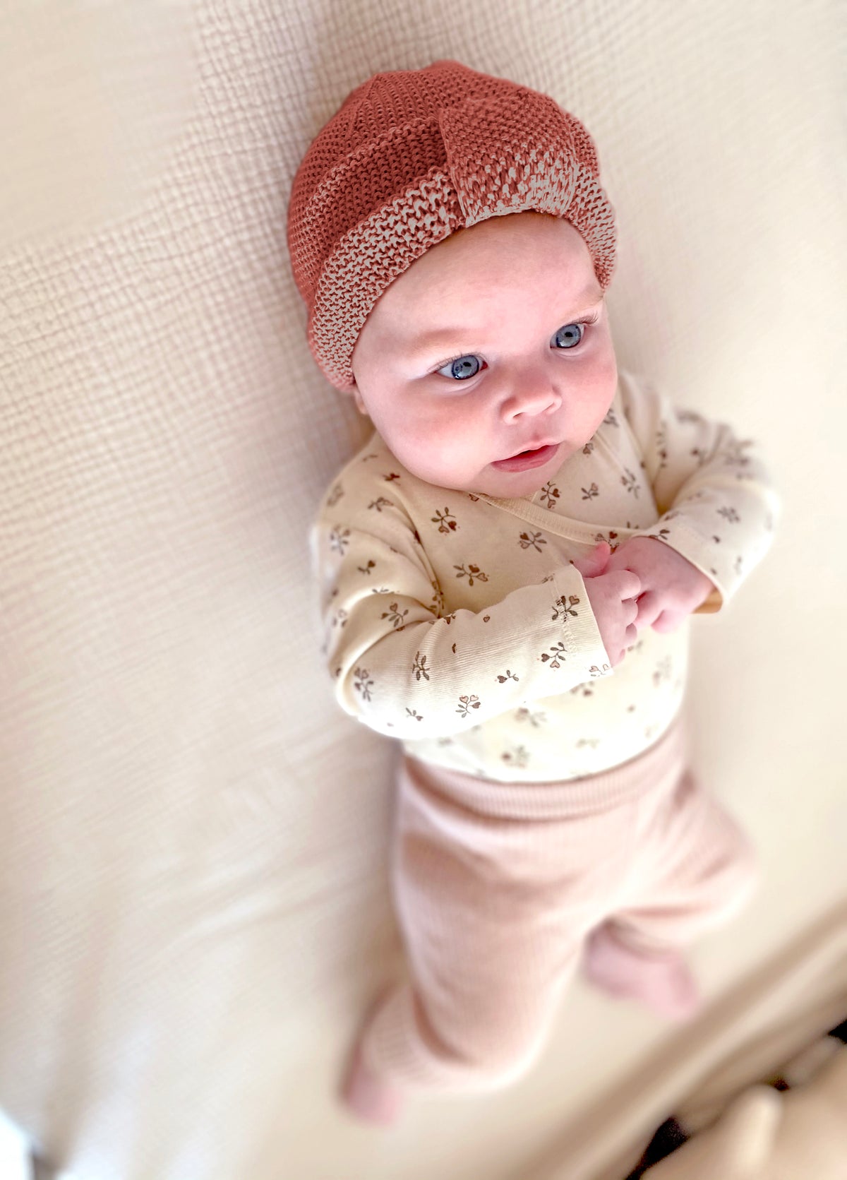 Nordic coast Baby Turban Kupfer