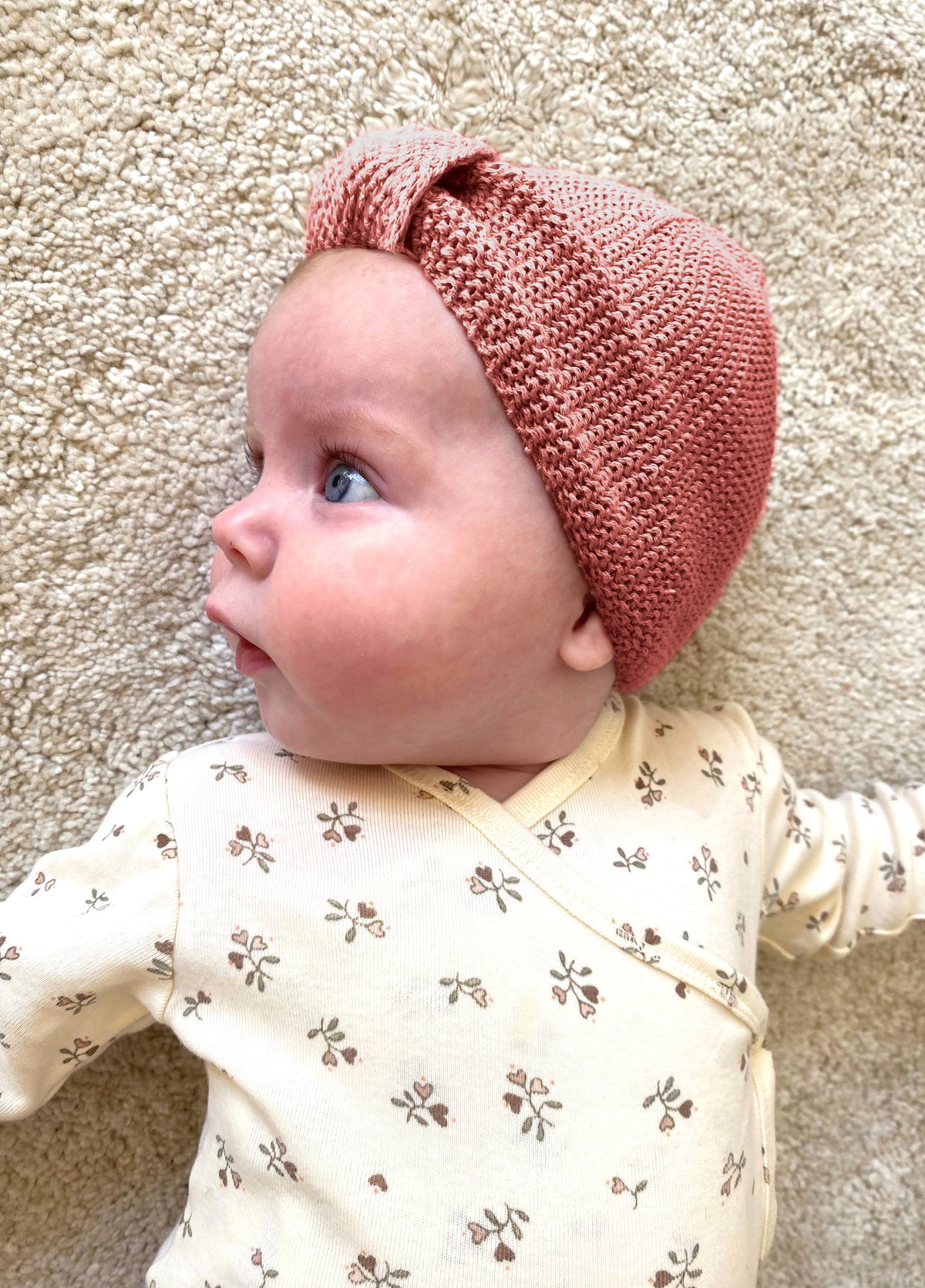 Nordic coast Baby Turban Kupfer