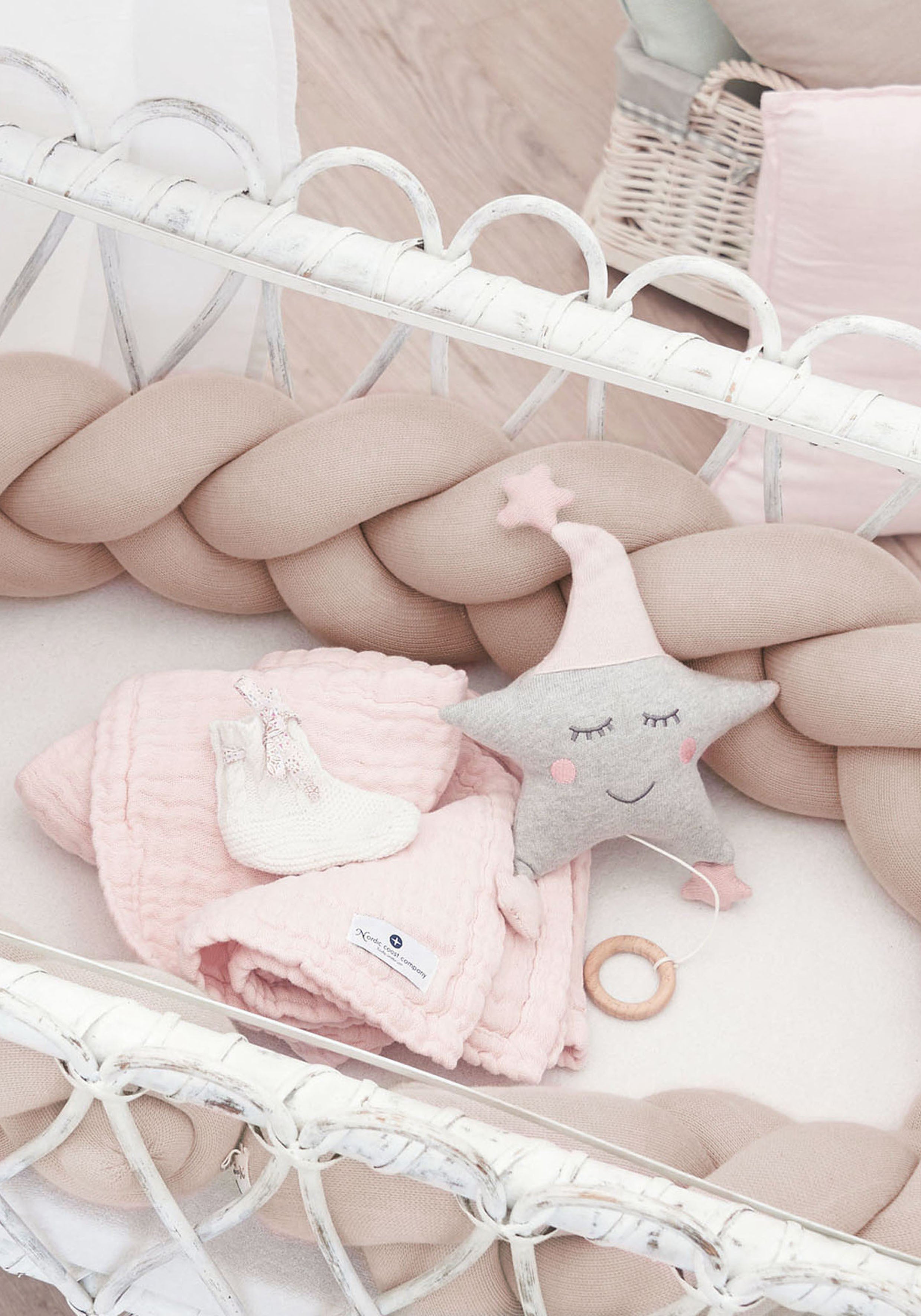 Nordic coast Bettschlange geflochten Strick XL