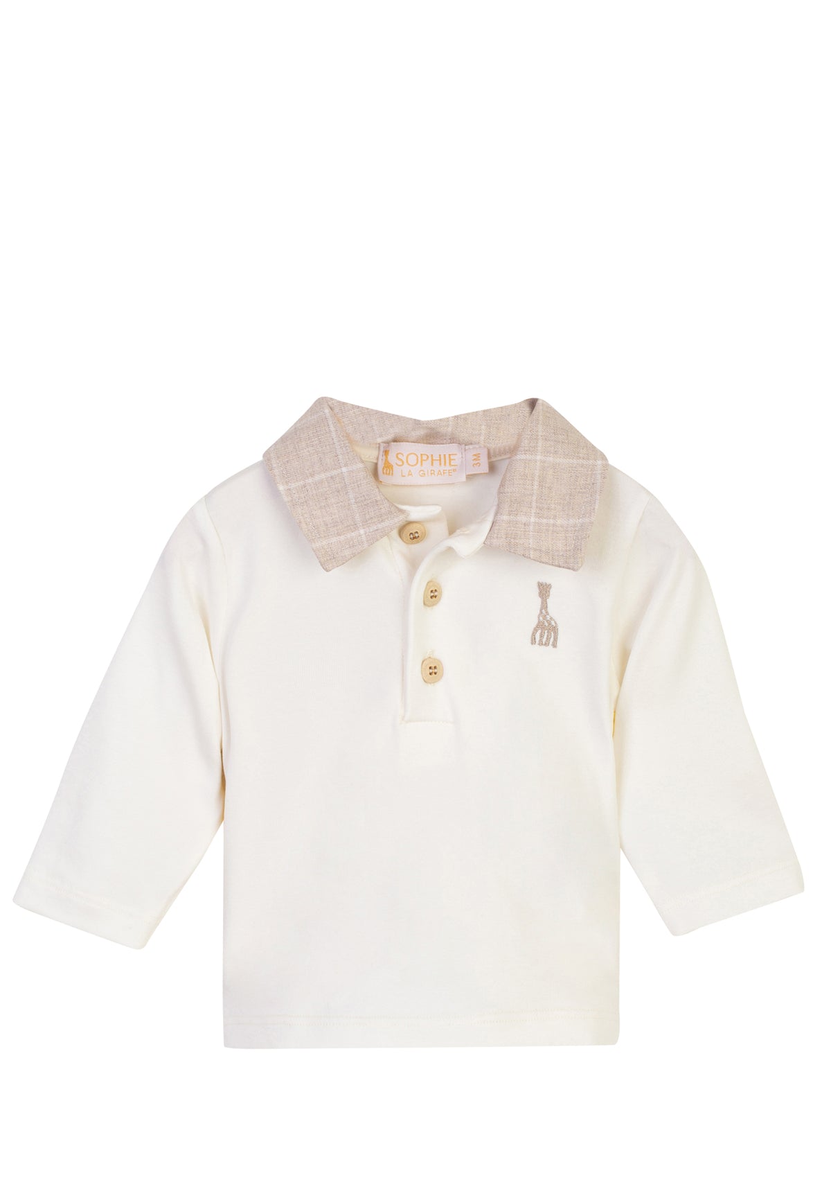 Sophie La Girafe Poloshirt snow white