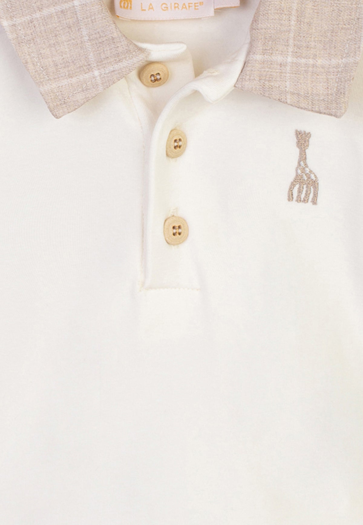 Sophie La Girafe Poloshirt snow white