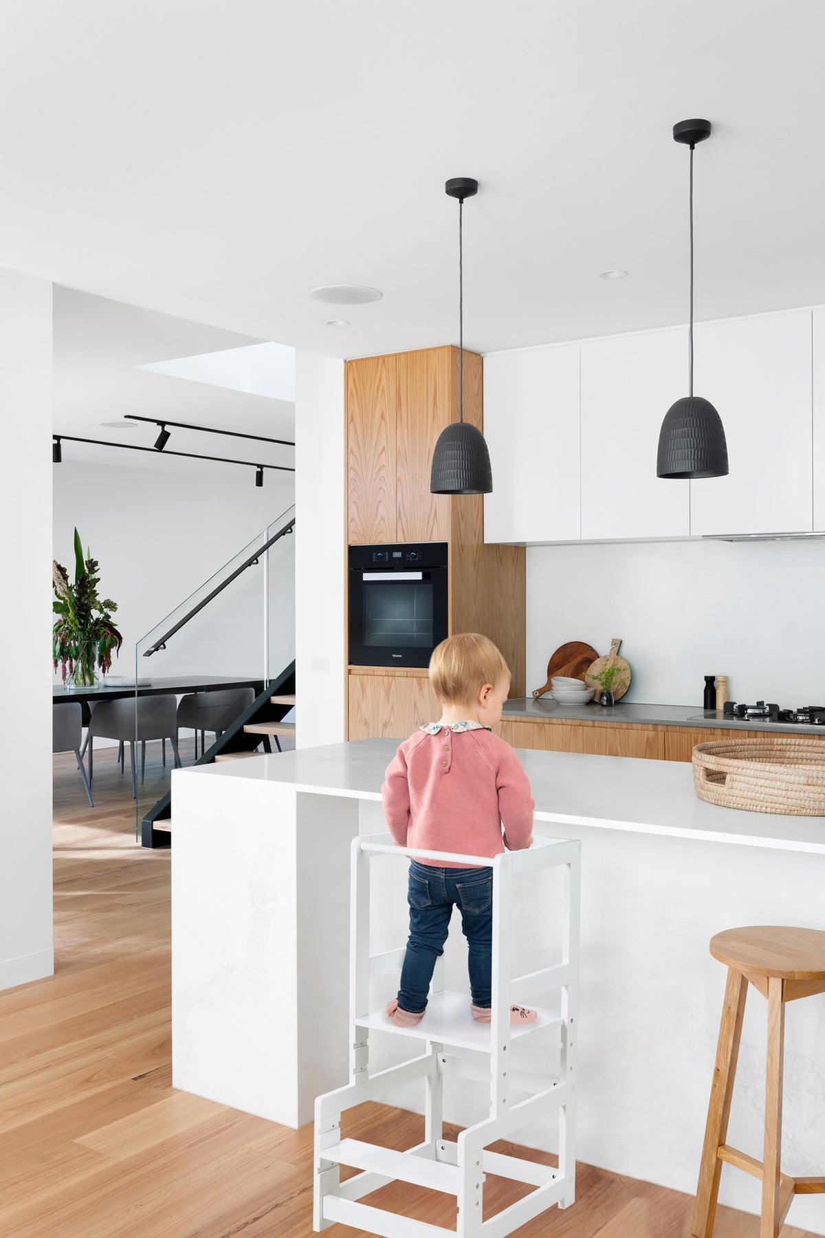 Roba Lernturm weiss sicherer Tritthocker für Kinder