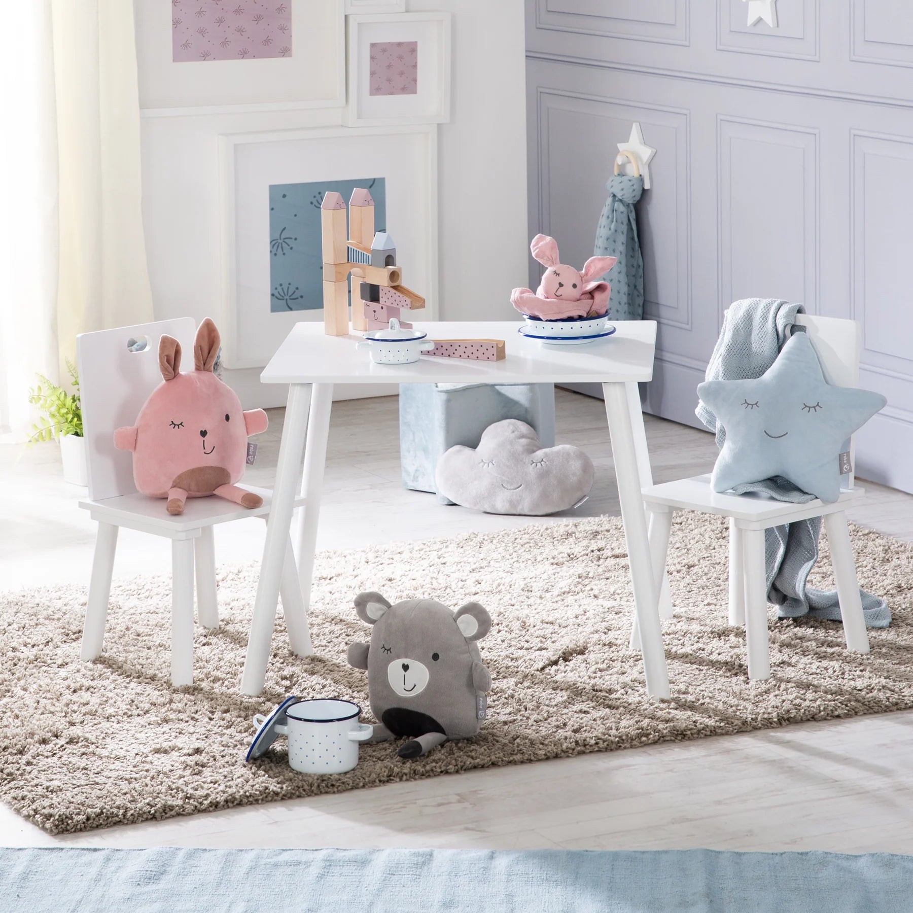 Roba Kindersitzgruppe weiss lackiert