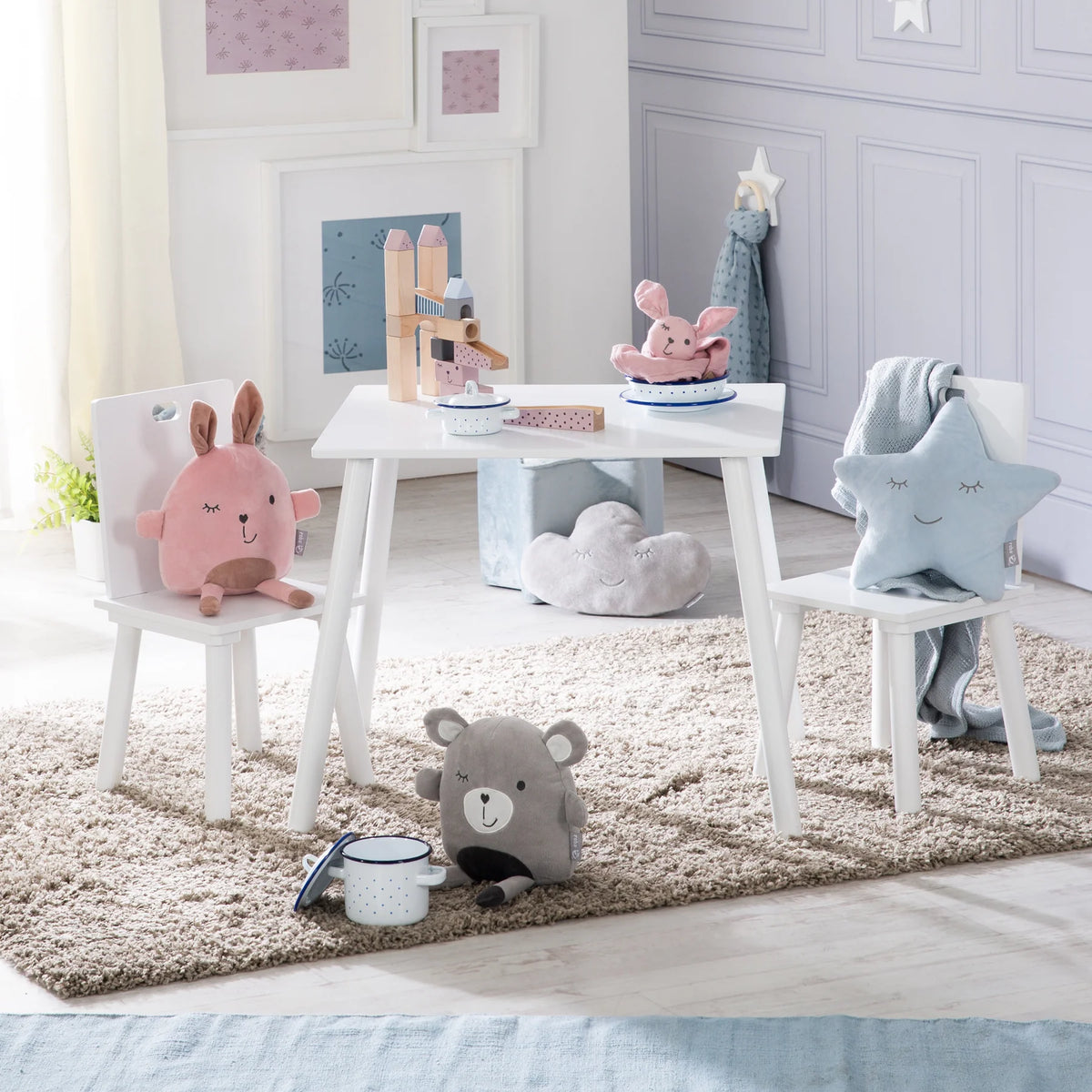 Roba Kindersitzgruppe weiss lackiert