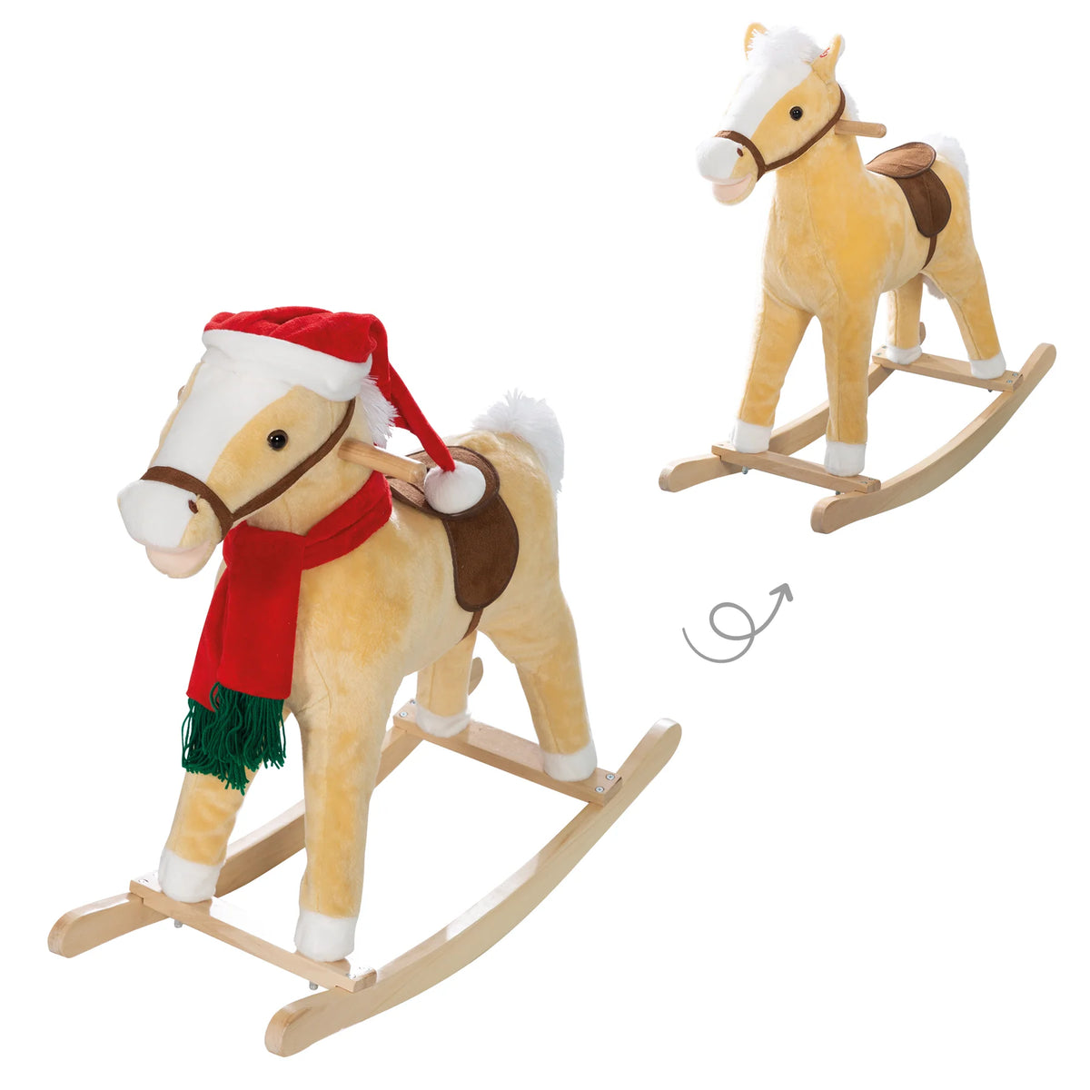 Roba Schaukelpferd mit Weihnachtsmütze &amp; Schal *Sale*