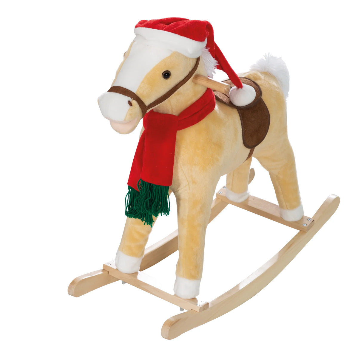 Roba Schaukelpferd mit Weihnachtsmütze &amp; Schal