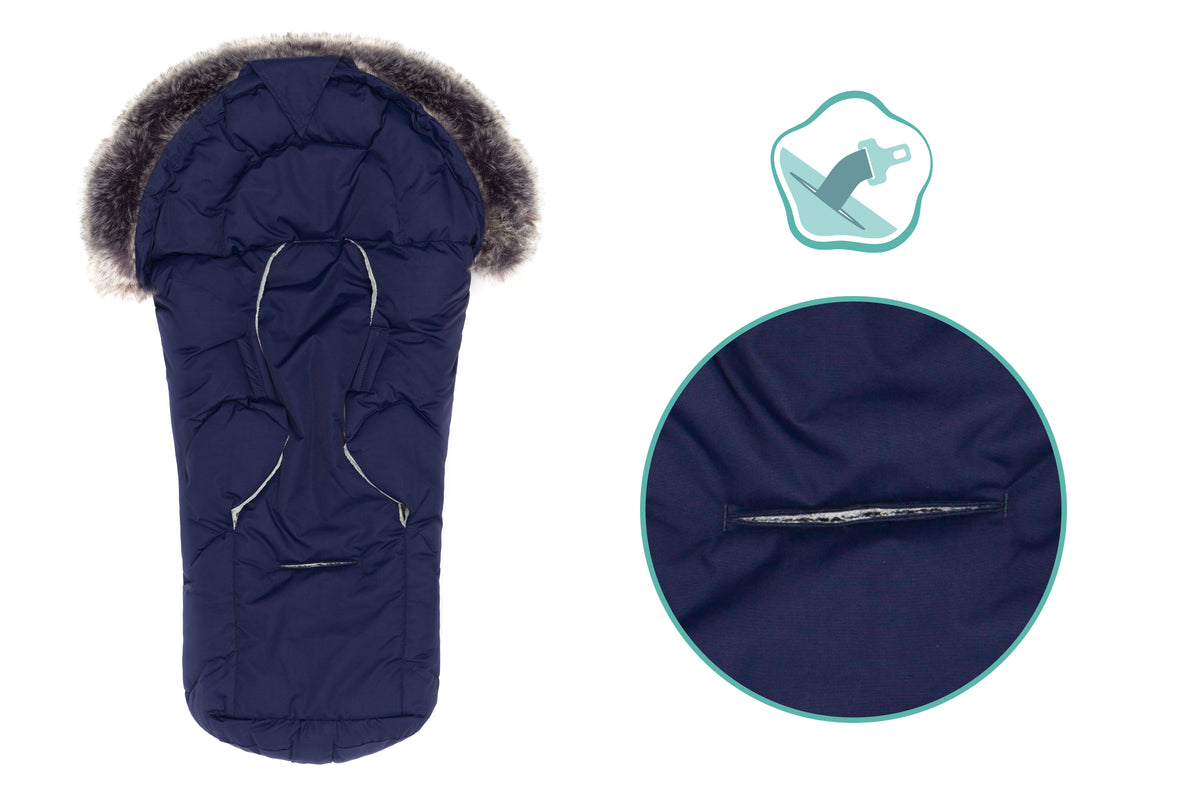 Fillikid Winterfusssack Lhotse für Wanne oder Babyschale blau