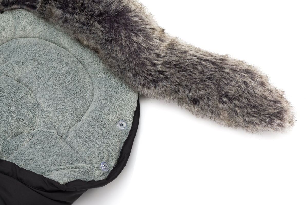 Fillikid Winterfusssack Lhotse für Wanne oder Babyschale schwarz