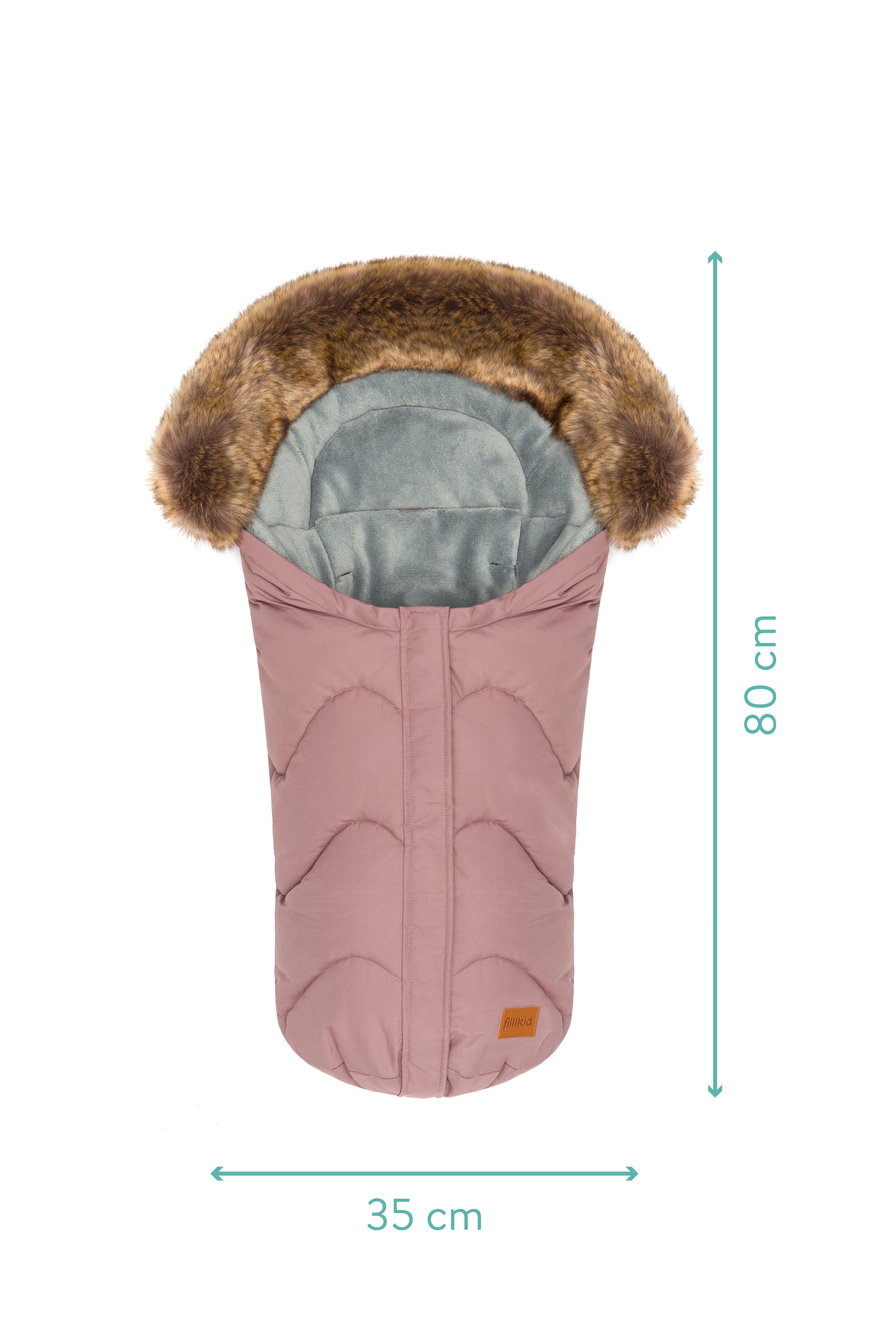 Fillikid Winterfusssack Lhotse für Wanne oder Babyschale rosé