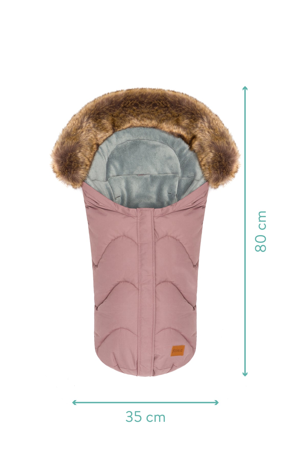Fillikid Winterfusssack Lhotse für Wanne oder Babyschale rosé