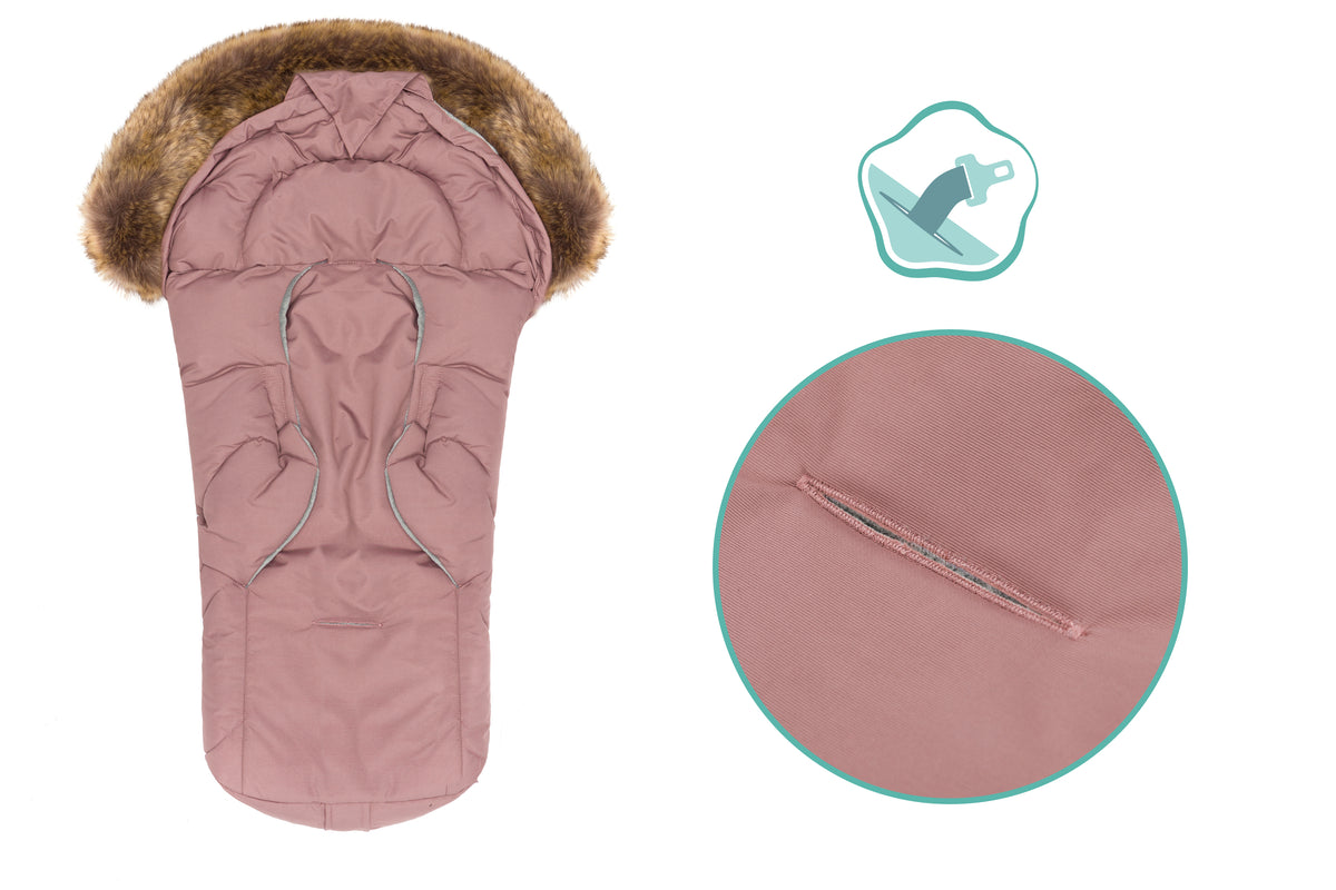 Fillikid Winterfusssack Lhotse für Wanne oder Babyschale rosé