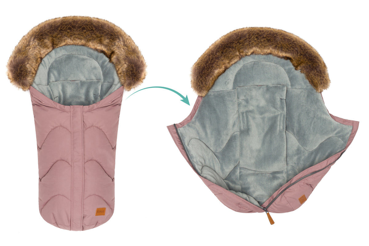 Fillikid Winterfusssack Lhotse für Wanne oder Babyschale rosé