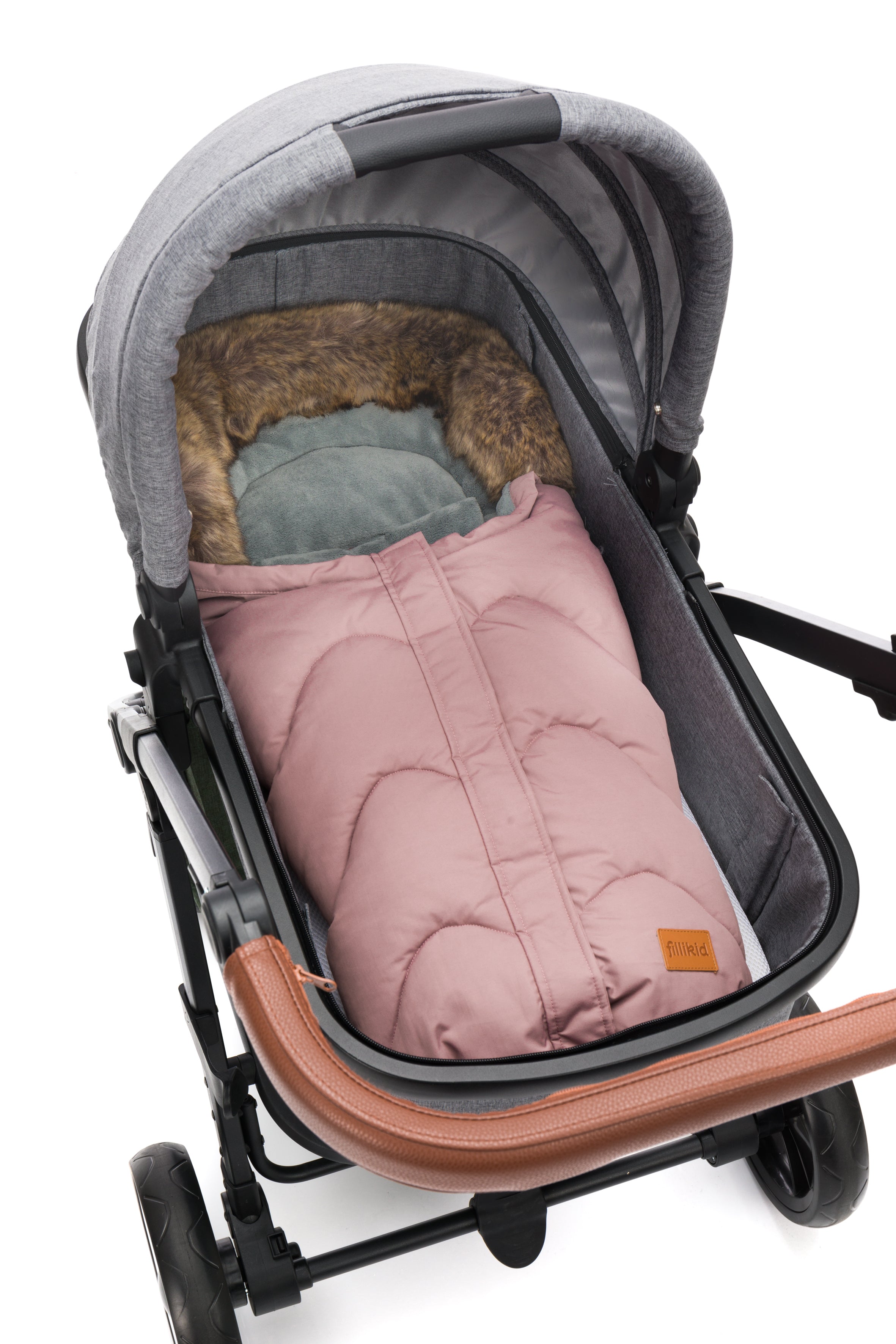 Fillikid Winterfusssack Lhotse für Wanne oder Babyschale rosé
