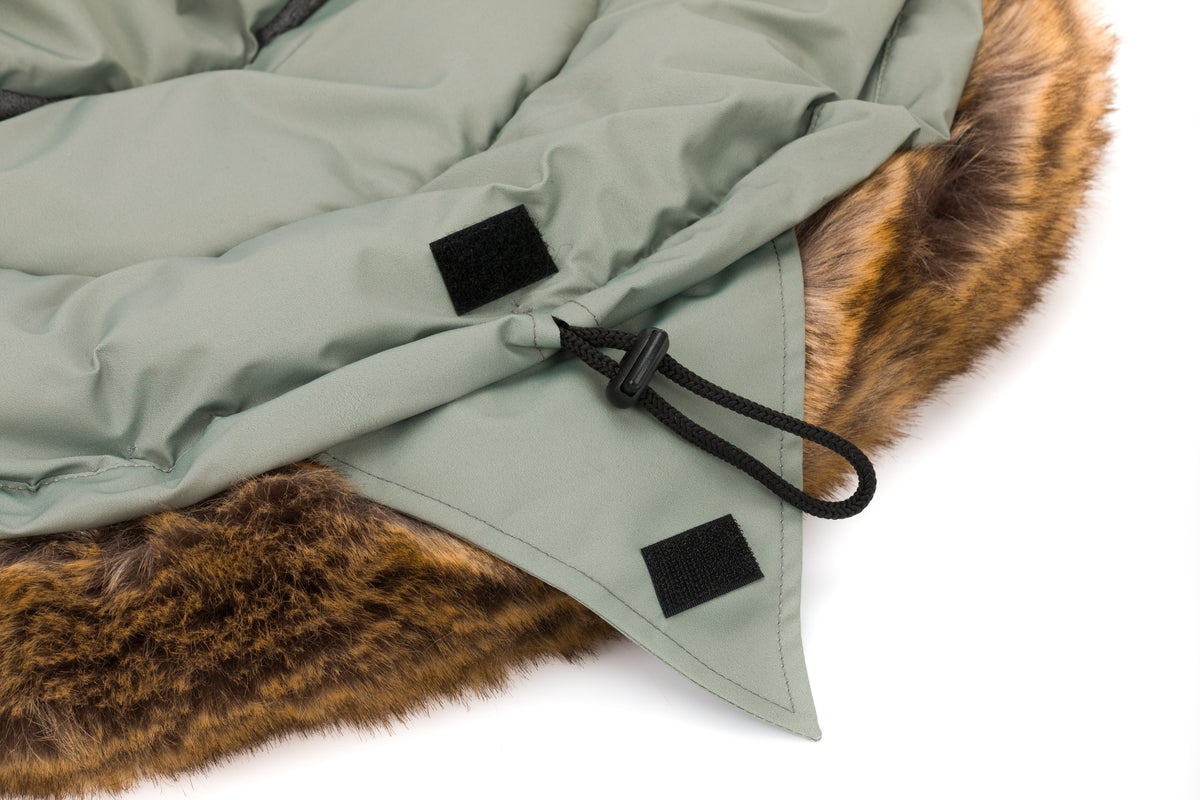 Fillikid Winterfusssack Lhotse für Wanne oder Babyschale Salbei