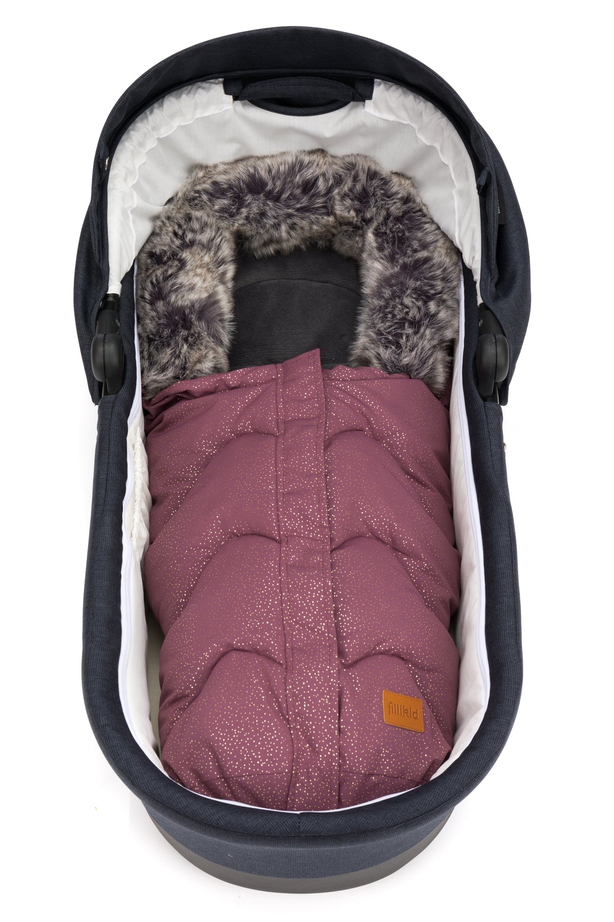 Fillikid Winterfusssack Lhotse für Wanne oder Babyschale Galaxy Berry