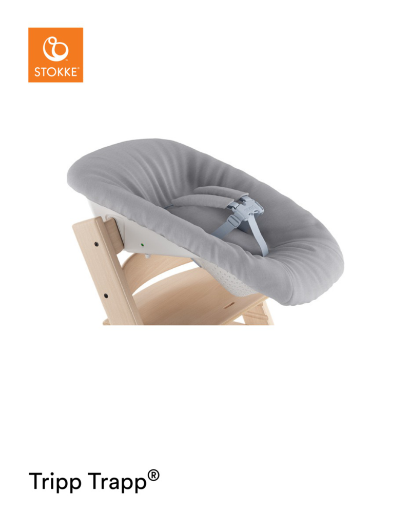 Stokke Tripp Trapp® Newborn Set mit Spielzeughalter grau
