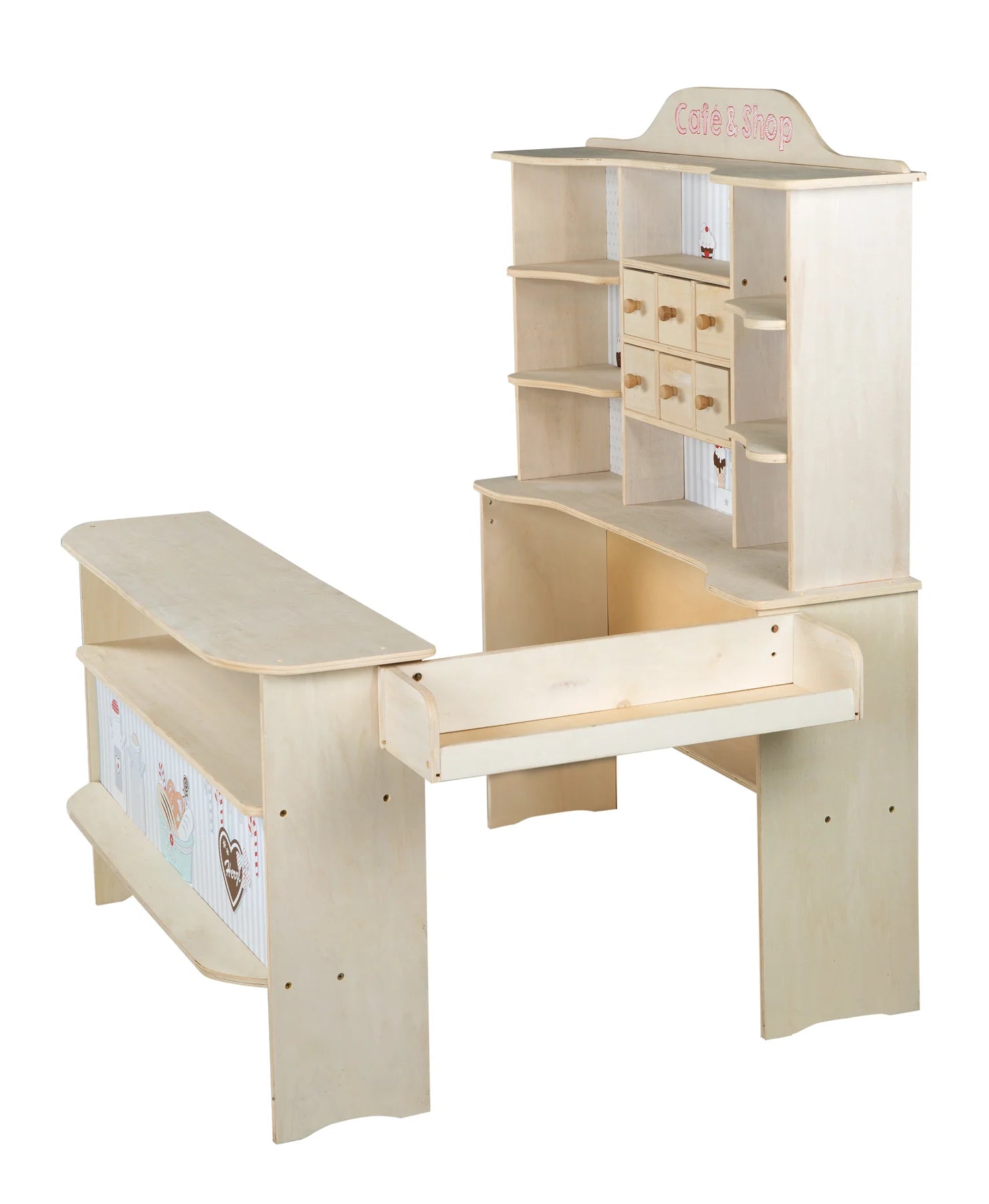 Roba Kaufladen Café & Shop Holz natur