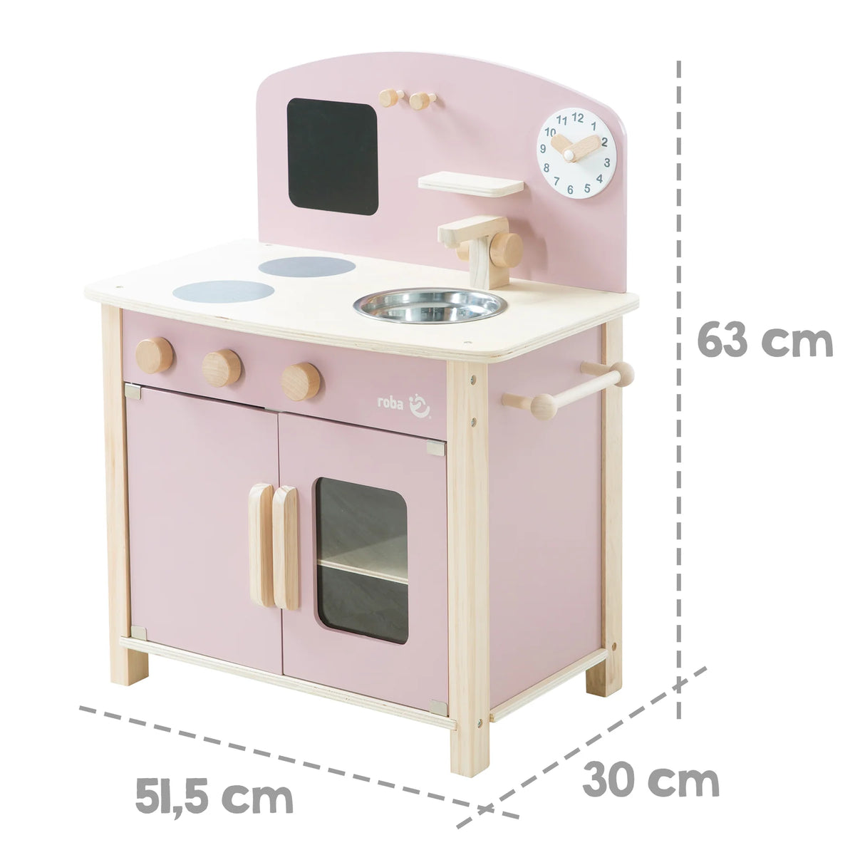 Roba Spielküche Spielküche weiss/natur/rosa