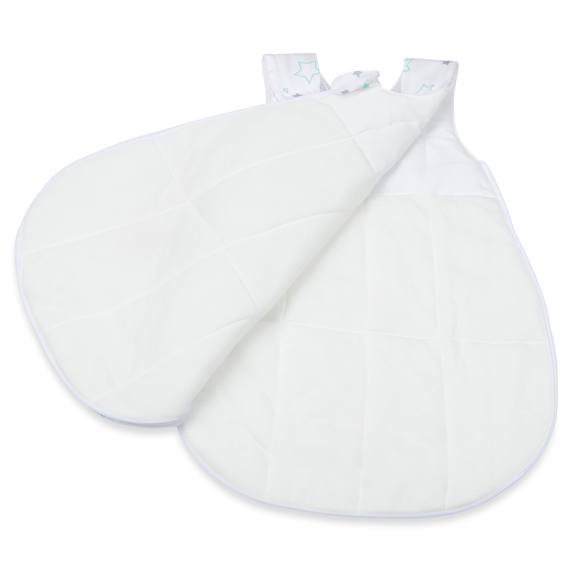 Kuli Muli Ganzjahresschlafsack Lyocell Jersey Sterne türkis