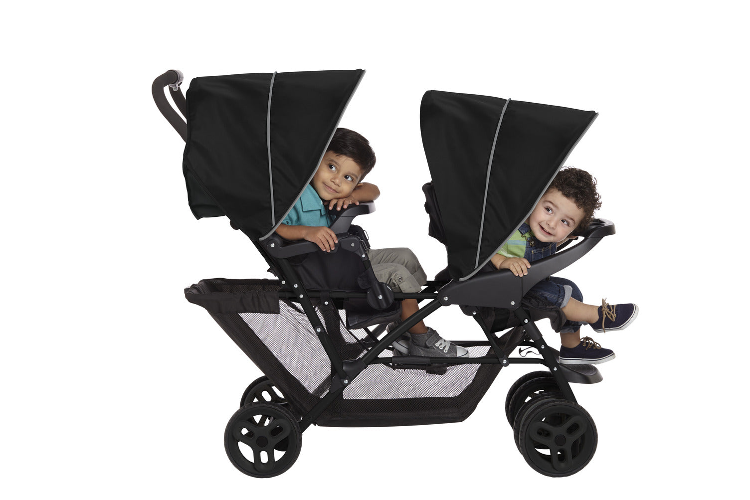 Graco Stadium Duo Geschwisterkinderwagen black grey