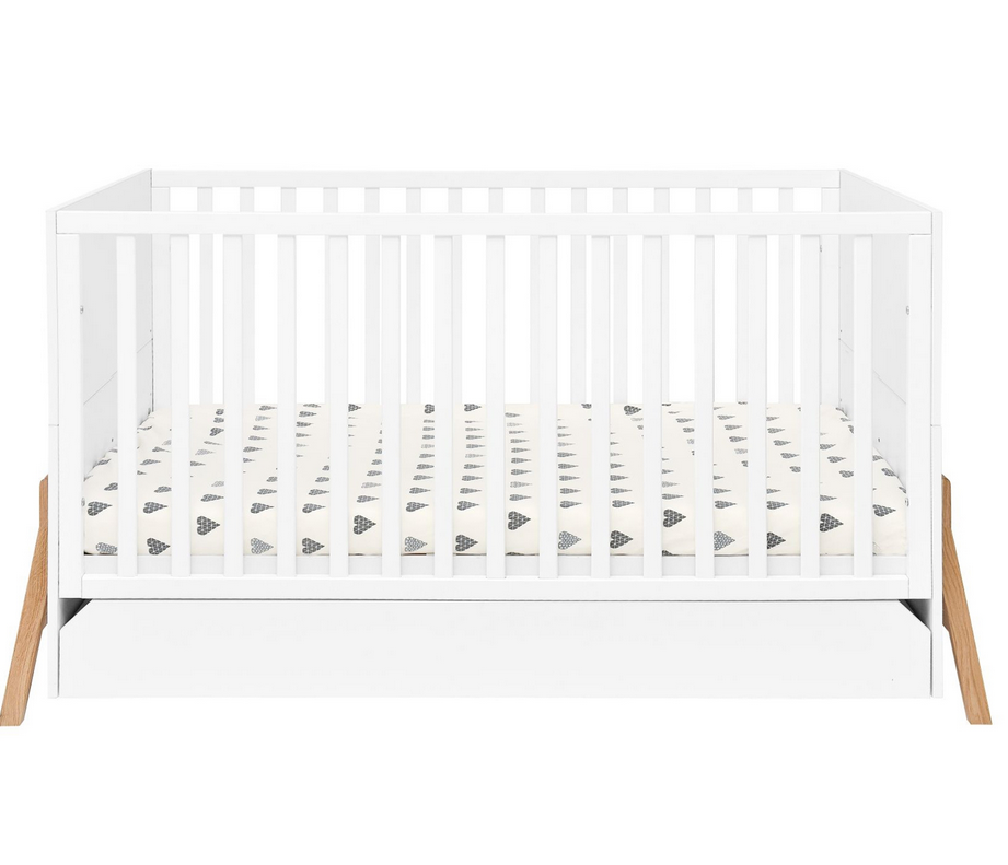 BISAL Kinderbett mit Schublade LOTTA 70x140cm - Weiss