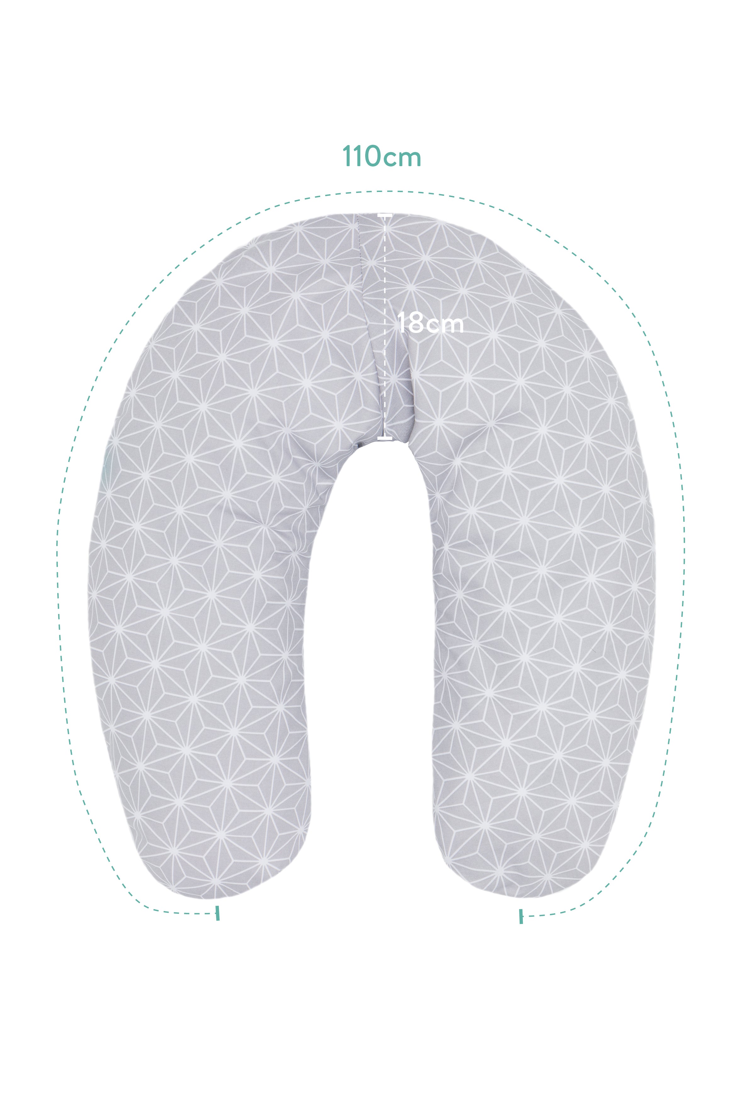 Fillikid Seitenlagerungskissen Luxe Cube grey