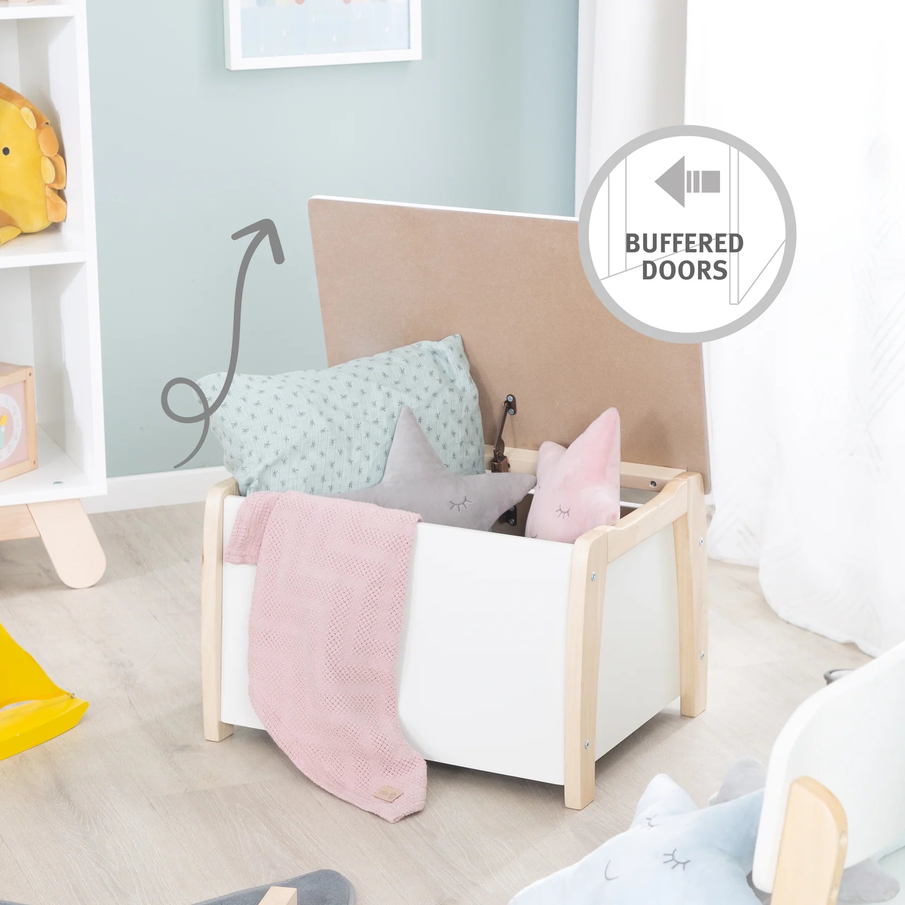 Roba Kinder- & Spielzeugtruhe aus Massivholz